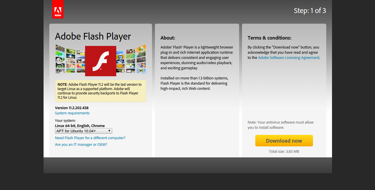 adobe flash player 10.3 windows 7 free download